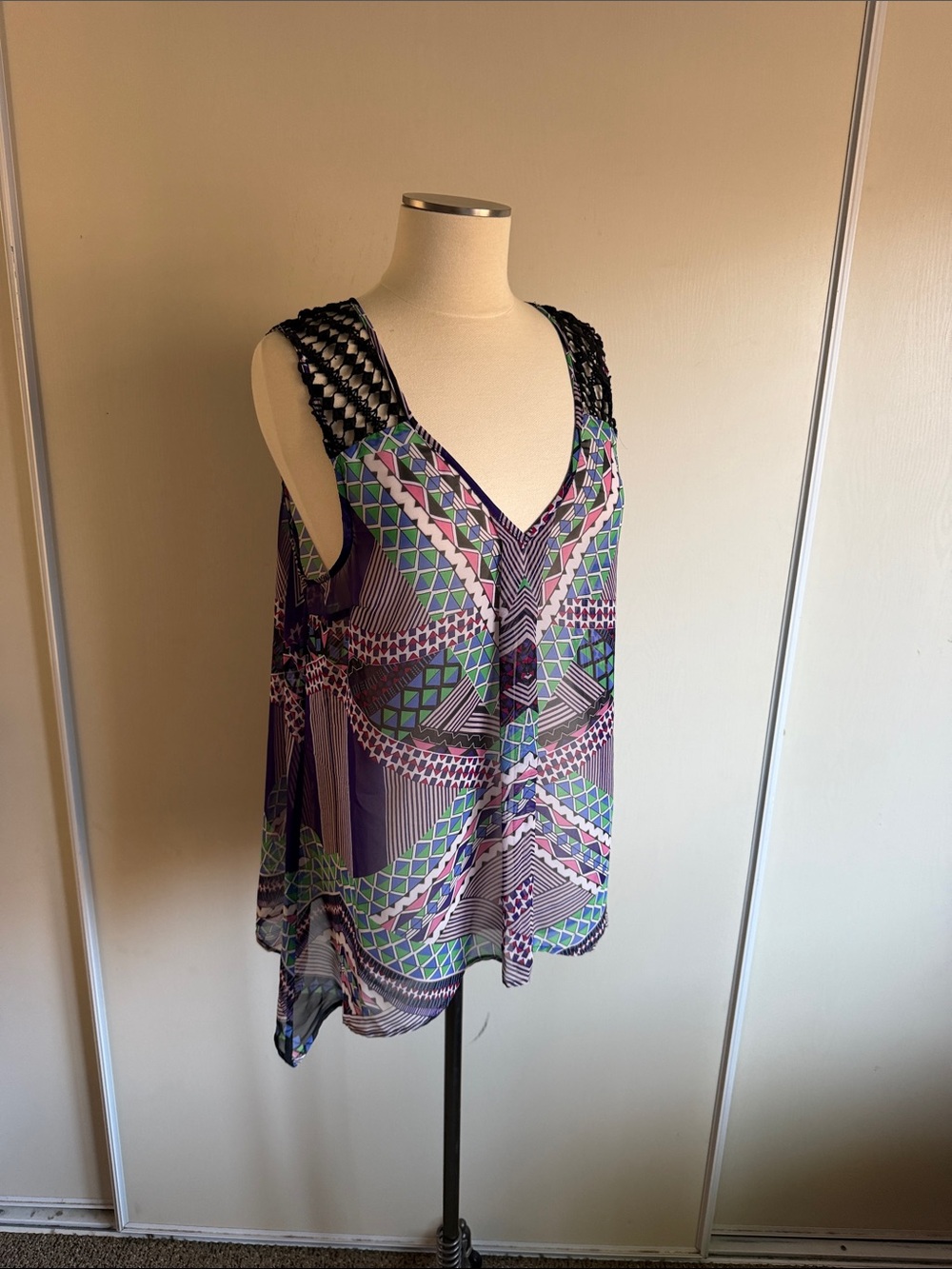 Sheer print tank